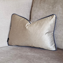 Load image into Gallery viewer, Clarisa gold/ dark grey piping