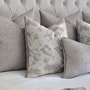 Pebble grey bed set of 6 cushions