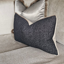 Load image into Gallery viewer, Easton / textured cushion with contrasting piping