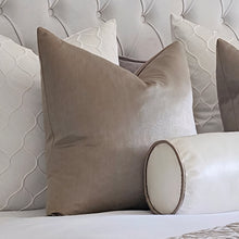 Load image into Gallery viewer, Maya ivory &amp; gold bed set of 5 cushions / bolster