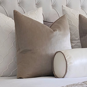 Maya ivory & gold bed set of 5 cushions / bolster