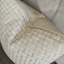 Load image into Gallery viewer, Dale/ neutral ruche fringed cushion