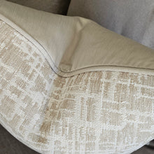 Load image into Gallery viewer, Carden / Luxury neutral textured cushion with contrasting piping