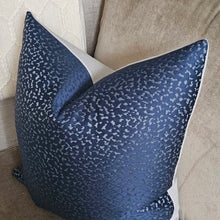 Load image into Gallery viewer, Emily / navy grey scatter cushion