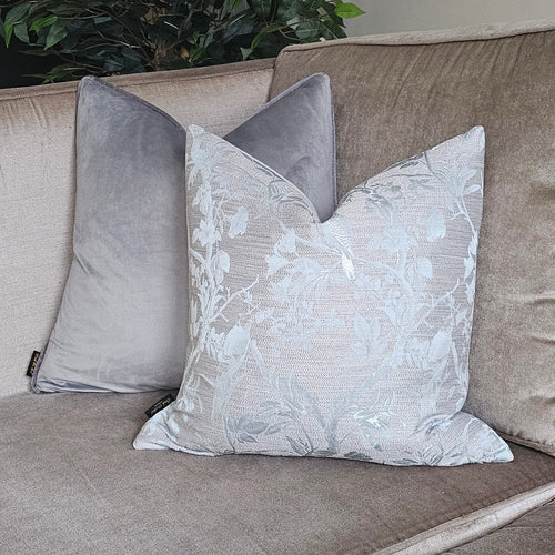 Paradise / Grey/ duck egg scatter cushion