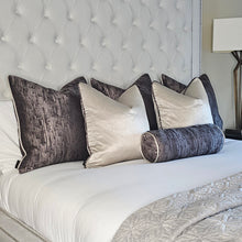 Load image into Gallery viewer, Ellena bed set of 6 piped cushions
