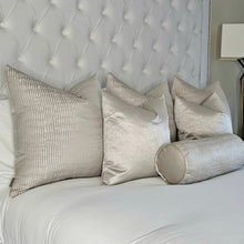 Load image into Gallery viewer, Linea beige bed set of 6 cushions