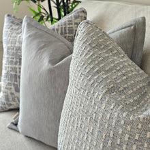Load image into Gallery viewer, Grantley/ blue Luxury textured cushion with self piping