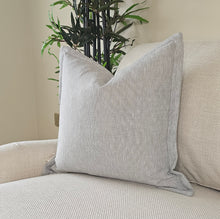 Load image into Gallery viewer, Christie/ soft blue Oxford cushion