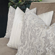 Load image into Gallery viewer, Marble/ grey- beige cushion cover