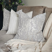 Load image into Gallery viewer, Marble/ grey- beige cushion cover