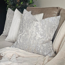 Load image into Gallery viewer, Marble/ grey- beige cushion cover