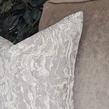 Load image into Gallery viewer, Marble/ grey- beige cushion cover