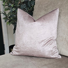 Load image into Gallery viewer, Mauve textured velvet cushion cover