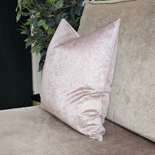 Load image into Gallery viewer, Mauve textured velvet cushion cover