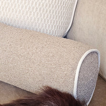 Load image into Gallery viewer, Logan natural /taupe boucle set of 5 / piped bolster cushions