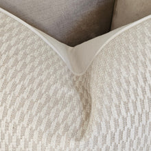 Load image into Gallery viewer, Logan natural /taupe boucle set of 5 / piped bolster cushions
