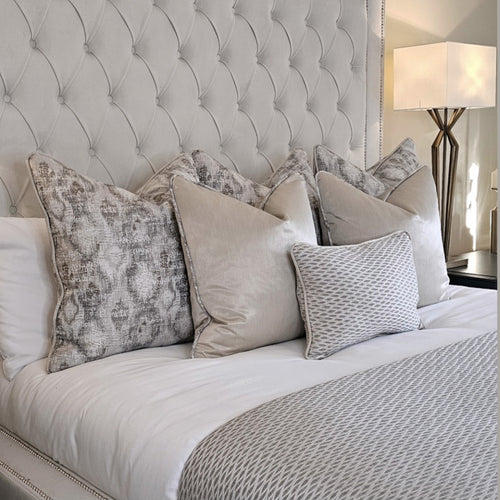 Osaka bed set of 6 cushions, optional bed runner available