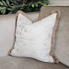 Load image into Gallery viewer, Remona bed set of 6 ruche fringe/ piped cushions