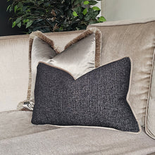 Load image into Gallery viewer, Easton / textured cushion with contrasting piping