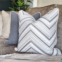 Load image into Gallery viewer, Varadero- Taupe / grey contrasting cotton piping